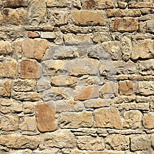 Stacked stone wall background horizontal. White stone tile texture brick wall.