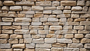 Stacked Stone Wall Pattern Background for Architecture