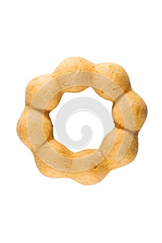 Stacked sugared donuts