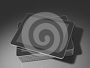 Stacked tablet PC / Touch panel computer