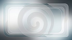 Stacked Transparent Rectangular Frames with Rounded Corners abstract background