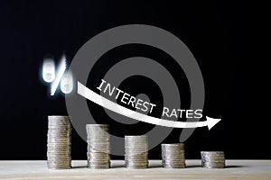 INTEREST RATES / FINANCIAL CONCEPT photo