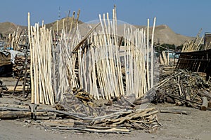 Wood building supplies in Afghanistan