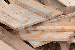 Stacked wood pine timber for construction buildings