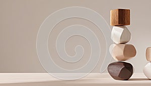 Balanced Wooden Blocks