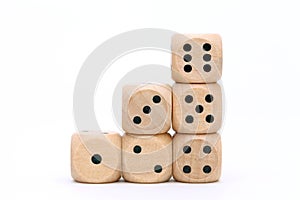 Skladaný drevený kocky 