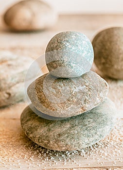 Stacked Zen stones