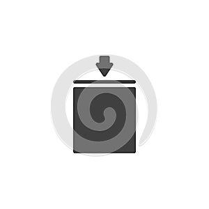 Stacking limit by mass vector icon