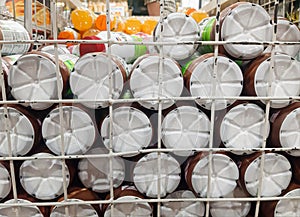 stacking. save space to make it look neater