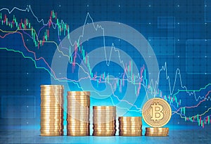 Stacks of bitcoins and graphs