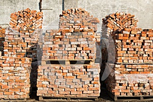 Stacks of bricks