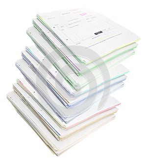 Stacks of Business Documents photo