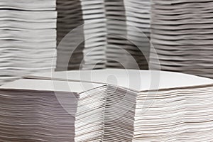 Stacks of Collated Paper