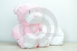 Stacks of eco friendly washable textile diapers