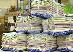 Stacks of Fat Quarters