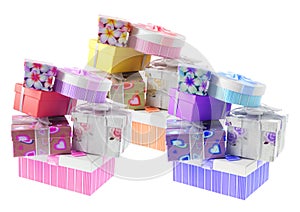 Stacks of Gift Parcels photo