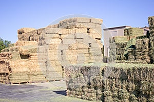 Stacks of hay