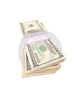 Stacks of One Hundred Dollar Bills