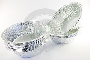 Stacks of Small Catering Trays