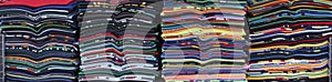 Stacks of souvenir Tee Shirts