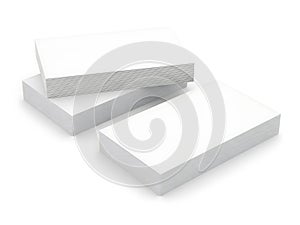 Stacks of white printer paper on a clean surface