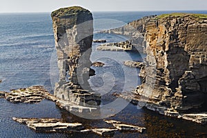 The Stacks of Yesnaby in Orkney, Scotland photo