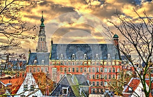 The Stadhuis, the Town Hall of Leiden in the Netherlands