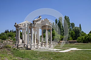 The stadium of the Aphrodisias ancient city, Aydin, Turkey