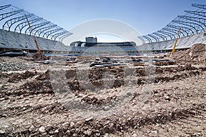 Stadium in construction