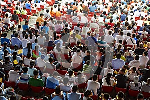 Stadium crowd people texture