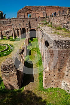 Stadium of Domitian on the Palatine Hill in Rome