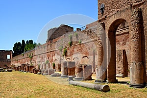 Stadium of Domitian on the Palatine Hill in Rome, Italy