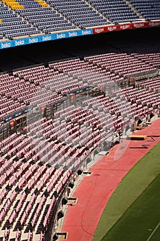 This is the stadium before the fans have arrived,