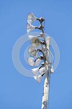 Stadium Floodlights With Copy Space Vertical