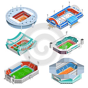 Stadium Icons Set