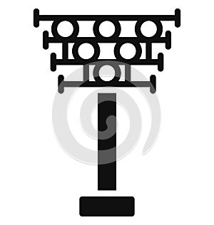 stadium light, light tower Isolated Vector Icon that can be easily modified or edited