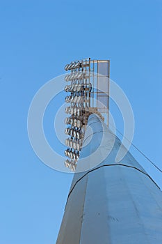 Stadium light poles