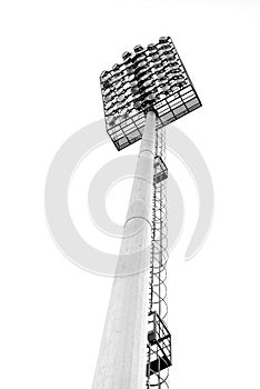 Stadium lights, isolated on white