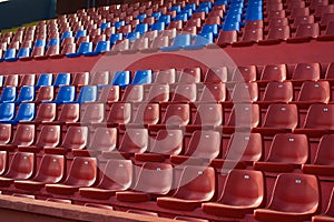 Stadium red chairs