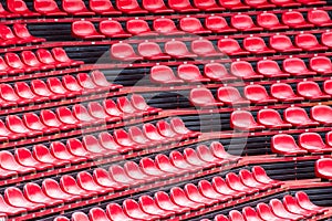 Stadium red seats