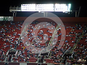 Stadium seating at Night Game