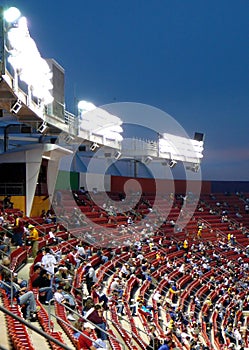 Stadium seating at Night Game photo