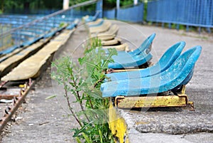Abandoned stadium