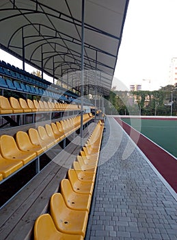 stadium sports field spectator seats colo