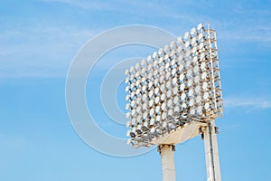 Stadium spotlight tower photo