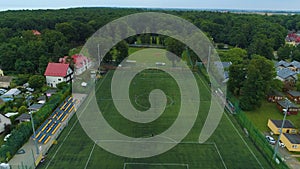 Stadium In Ustronie Morskie Stadion Aerial View Poland