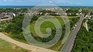 Stadium In Wladyslawowo Stadion Aerial View Poland