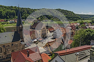 Stadt Wehlen in valley of river Labe