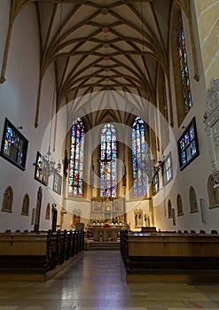 Stadtpfarrkirche interior in Graz, Austria