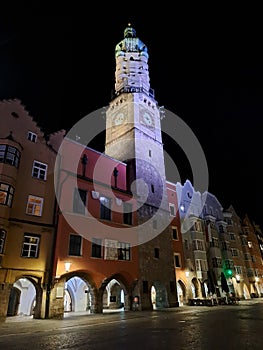 Stadtturm Historic Watchtower in Innsbruck Austria